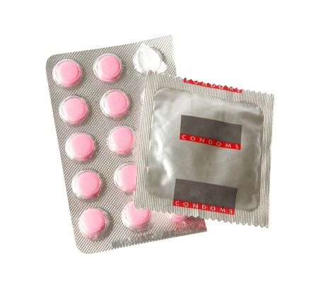 condom and pills. Sex Education theme

の写真素材