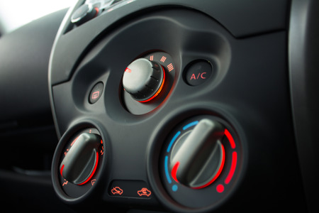 Car air conditioner switch controlの写真素材