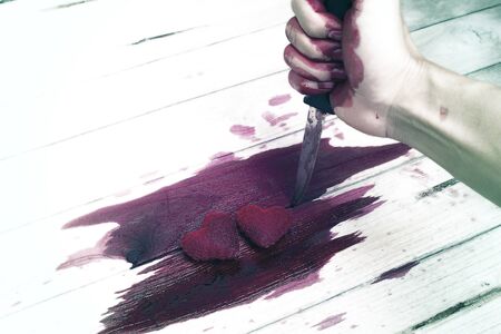 Heart, love Feeling the hurtの写真素材