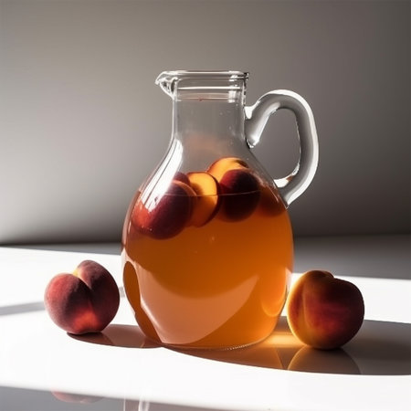 A pitcher of peaches Generative AI Generatedの素材