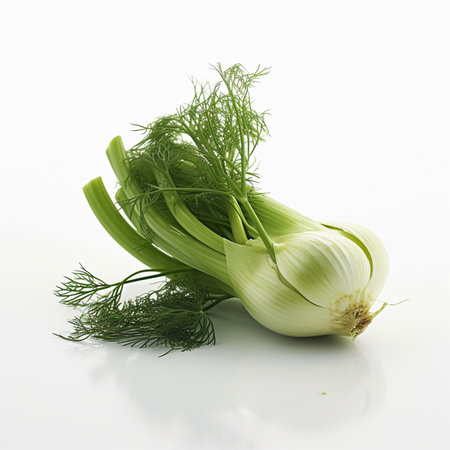 A green and white fennel vegetable Generative AI Generatedの素材