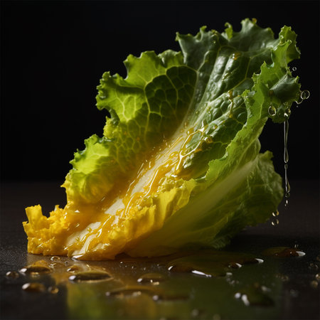 A green lettuce Generative AI Generatedの素材