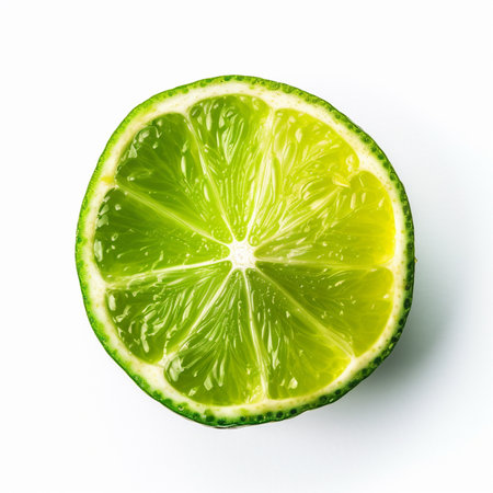 A lime cut in half Generative AI Generatedの素材