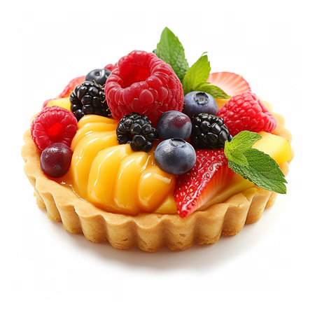 A fruit tart Generative AI Generatedの素材