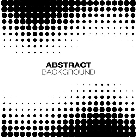 Abstract Black Halftone Backgroundのイラスト素材