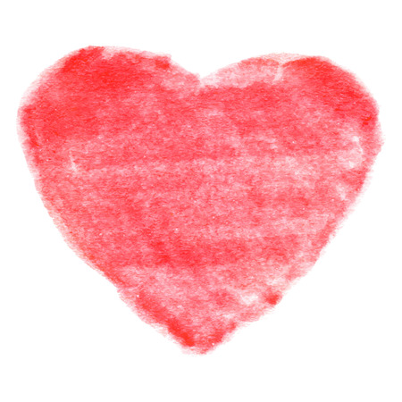 Red Felt Pen Heart, vector illustration のイラスト素材