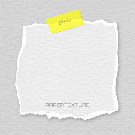 Torn paper attached plaster, vector illustrationのイラスト素材