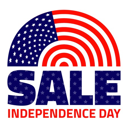 American Independence Day Sale, vector illustration  for your designのイラスト素材