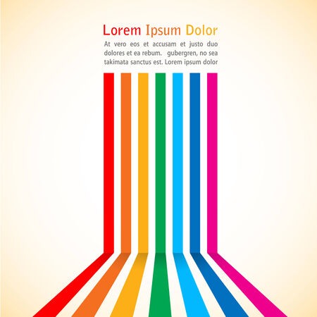 Rainbow stripes on light backgroundのイラスト素材