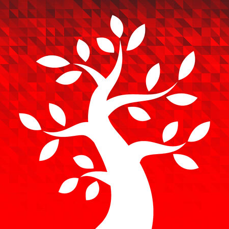 Autumn Red Backgroundのイラスト素材