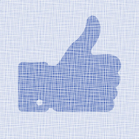 canvas thumb upのイラスト素材