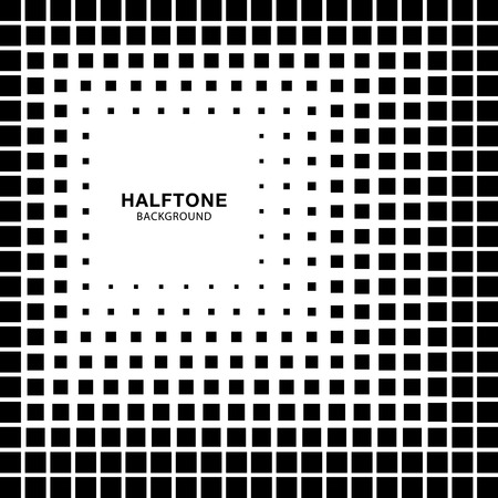 Abstract Halftone Square Backgroundのイラスト素材