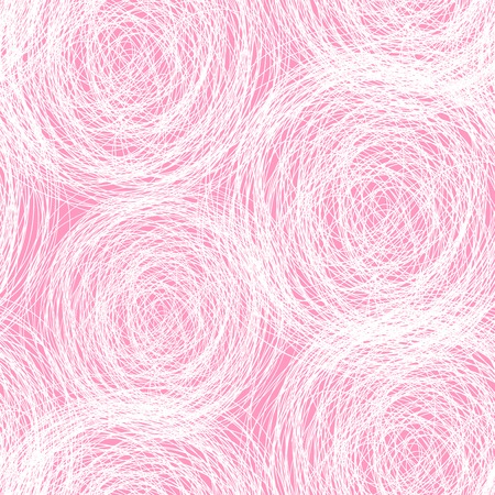 pink - white scribble seamless patternのイラスト素材