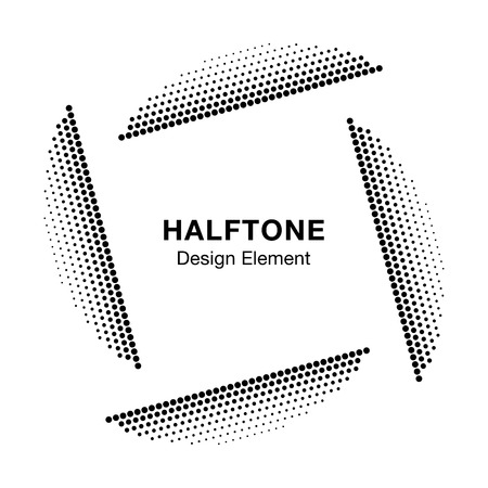 Abstract Halftone Design Elementのイラスト素材