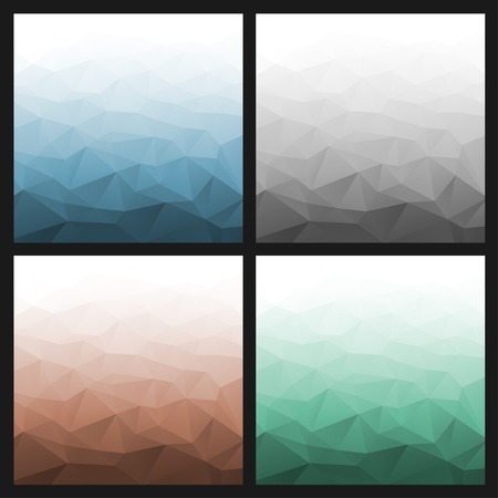 Set of Abstract Gradient Geometric Backgrounds.のイラスト素材