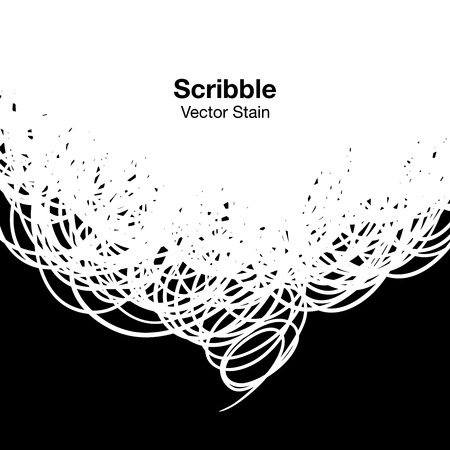 Scribble white backgroundのイラスト素材
