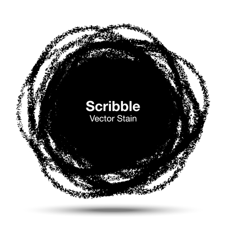 Hand Drawn in Pencil Scribble Circleのイラスト素材