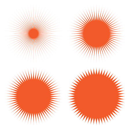 Set of Sun Iconsのイラスト素材
