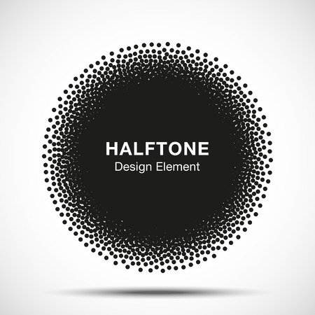 Abstract Halftone Dots Circle. Vector illustration  for your designのイラスト素材