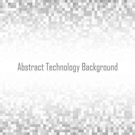 Abstract gray pixelated  technology backgroundt. Business light pixel pattern background, square paper size .  Vector pixel texture background illustrationのイラスト素材