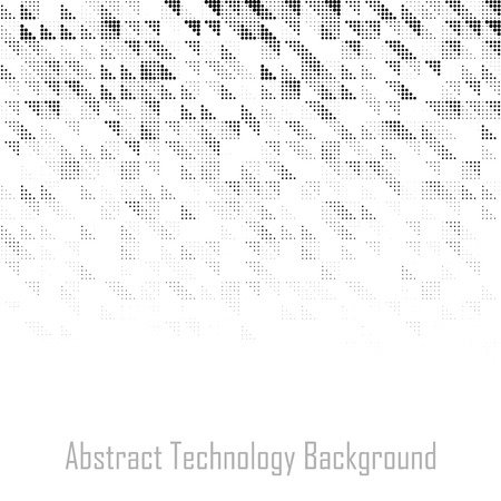Halftone dots triangles gradient pattern. Background using halftone circles texture. Grunge backdrop. Technology design element. Vector illustration.のイラスト素材