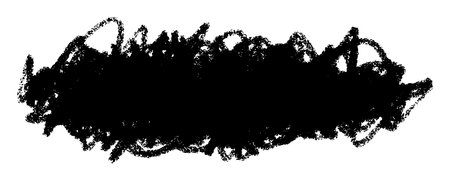 Scribble lines frame. Dirty artistic design element, box. Black paint, ink brush stroke, brush, line, grunge. Vector illustration. Isolated on white background. Freehand drawing.のイラスト素材