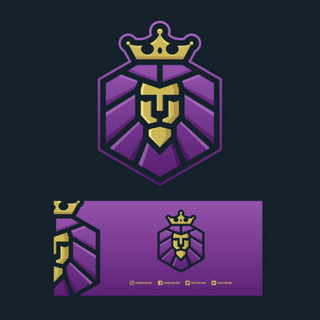 lion king logoのイラスト素材