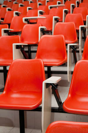 The orange chairの写真素材