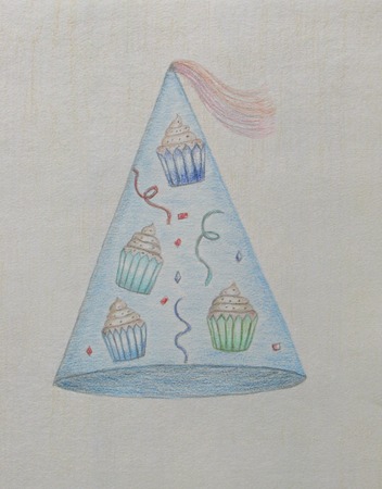 birthday hatの写真素材