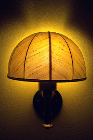 Hotel room wall lightの写真素材