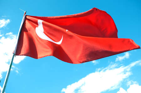 Turkish Flagの写真素材