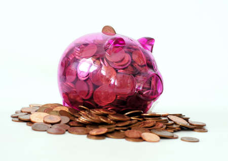Transparent piggy bank                     