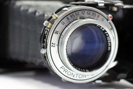  The front view of German made vintage Zeiss Icon film camera s lensのeditorial素材