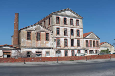 Deserted old factoryの写真素材