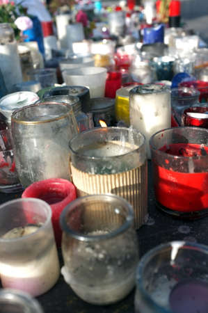 Memorial candlesの写真素材