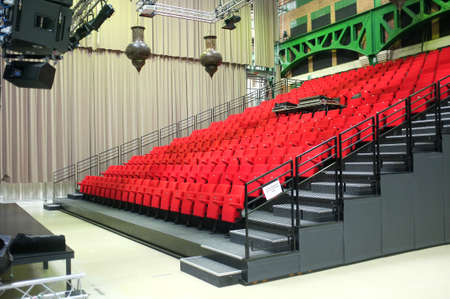 Small performance venue with read seatsの写真素材