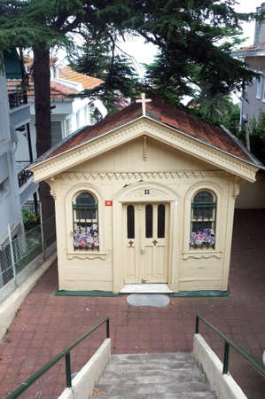 Little church in one of the islands of Istanbulの写真素材