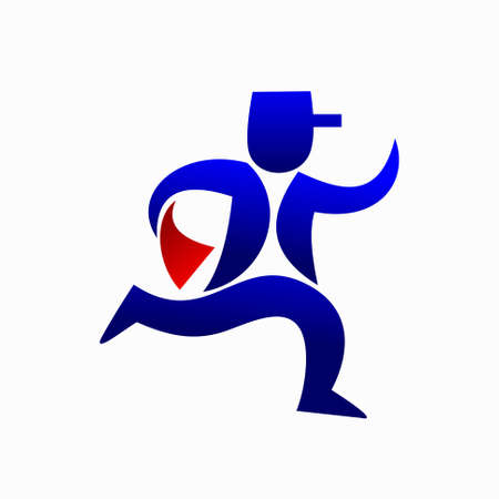 Food delivery vector logoのイラスト素材