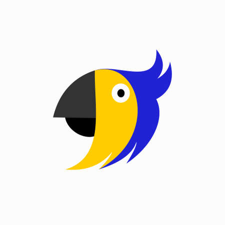 Parrot bird lovers logo designのイラスト素材