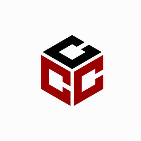 letter C that formed concept cubeのイラスト素材