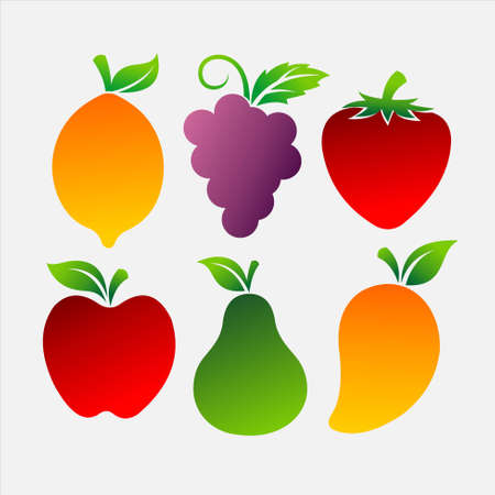 Fresh Fruit Templateのイラスト素材