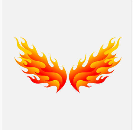 Fire Wings Logoのイラスト素材