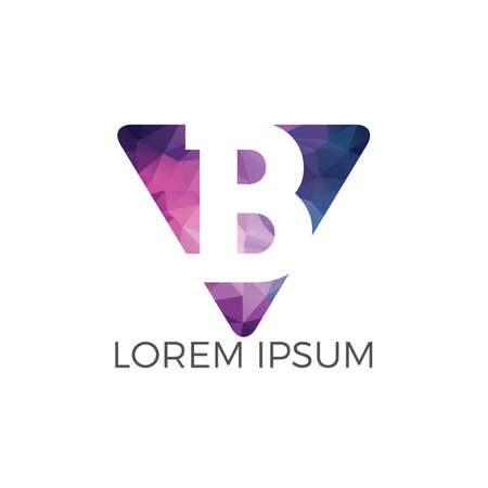 Initial letter B vector logo design. Letter b business vector logo template.のイラスト素材