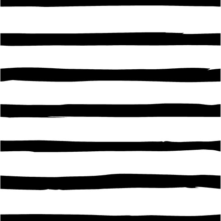 Seamless pattern with black and white lines. Striped background for textile, wallpaper, web design, wrapping paper, fabric, paper. Grunge styleのイラスト素材