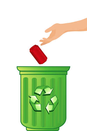  illustration of a recycling conceptのイラスト素材