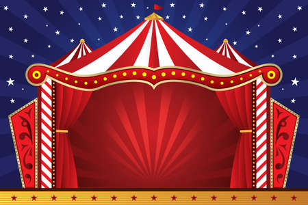 illustration of a circus backgroundのイラスト素材