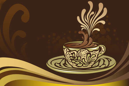 A vector illustration of a coffee mugのイラスト素材