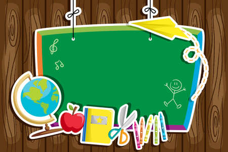 A illustration of back to school backgroundのイラスト素材