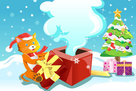 A vector illustration of a Christmas designのイラスト素材