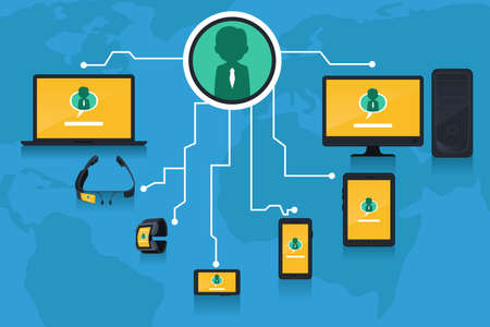 A vector illustration of social networking concept
